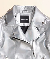 Girls - Metallic Moto Jacket