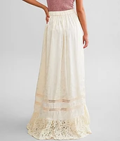 Floral Jacquard Maxi Skirt