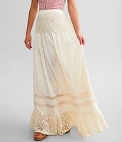 Floral Jacquard Maxi Skirt