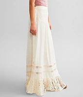 Floral Jacquard Maxi Skirt