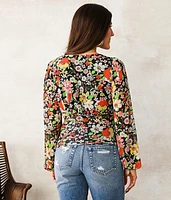 Floral Mesh Top