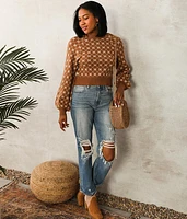 Open Back Tie Sweater