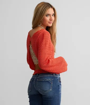 Crochet Cropped Sweater