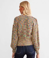 Color Pop Metallic Sweater