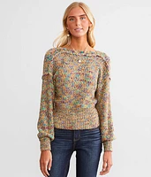 Color Pop Metallic Sweater