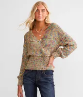 Willow & Root Color Pop Metallic Sweater