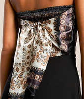 Floral Satin Hanky Romper