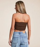 Beaded Crochet Hanky Tube Top