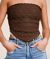 Beaded Crochet Hanky Tube Top