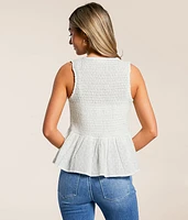 Lurex Striped Tank Top