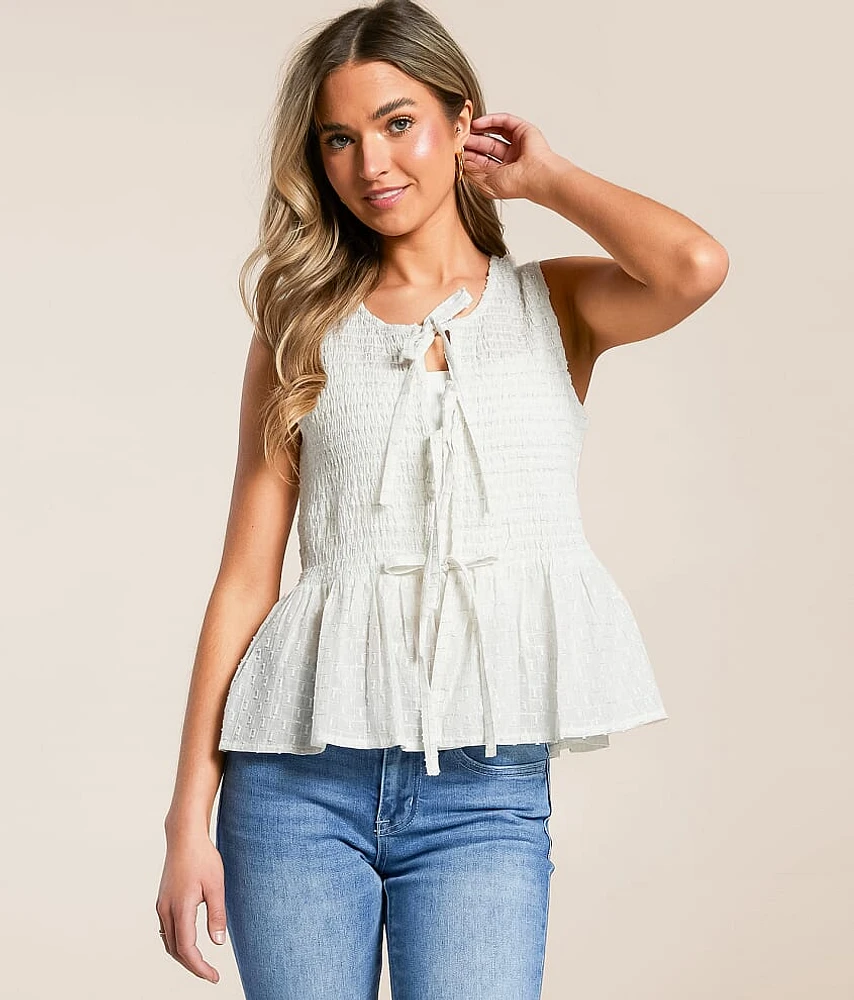 Lurex Striped Tank Top