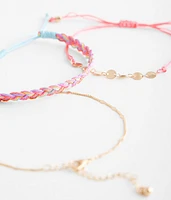 3 Pack Beach Ankle Bracelet Set