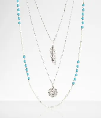 boutique by BKE 3 Pack Turquoise Necklace Set