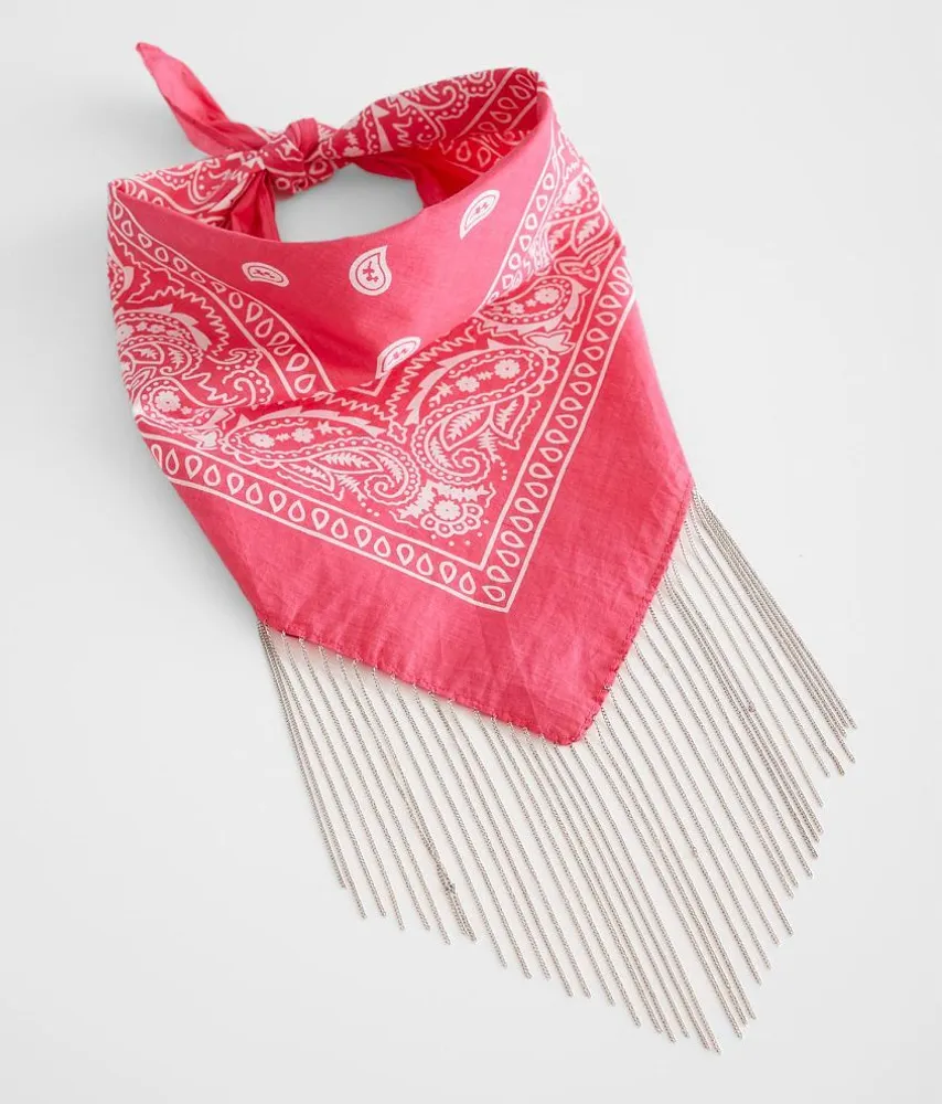 BKE Chain Fringe Bandana Scarf