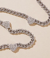 Glitz Heart Trio Necklace