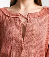 Textured Rib Knit Top