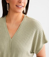 Surplice Twist Front Top