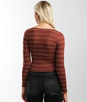 Asymmetrical Cinch Tie Top