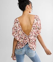 Twisted Open Back Top