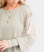 Pieced Floral Top