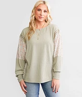 Pieced Floral Top