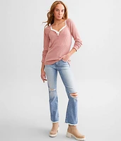 Sweetheart Ribbed Henley