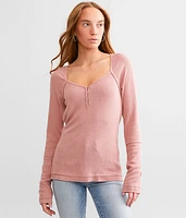 Sweetheart Ribbed Henley