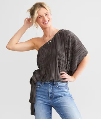 Daytrip One Shoulder Pleated Top