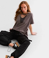 Rhinestone Oversized T-Shirt