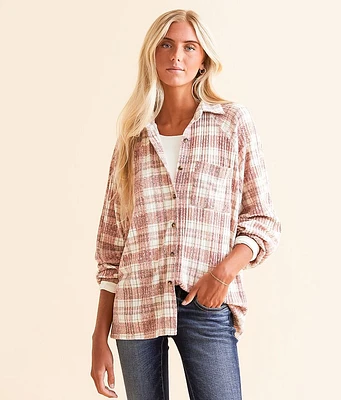 Modish Rebel Plaid Knit Shirt