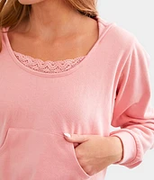 Lace Trim Hoodie