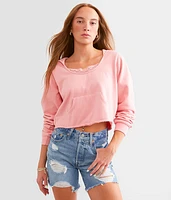 Lace Trim Hoodie