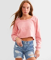 Lace Trim Hoodie
