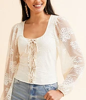 Floral Lace Top