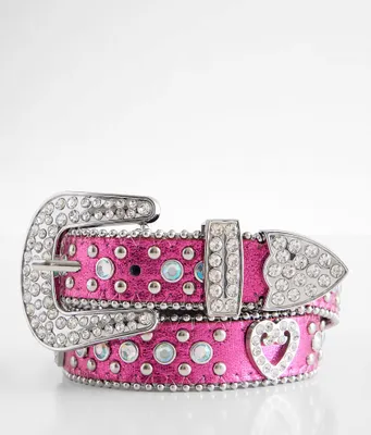 Girls - BKE Heart Glitz Metallic Belt