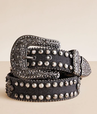 Glitz Jean Leather Belt