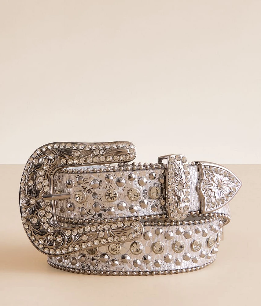 Western Glitz Leather Belt