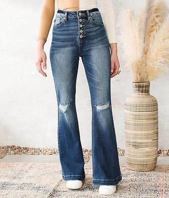 High Rise Flare Stretch Jean