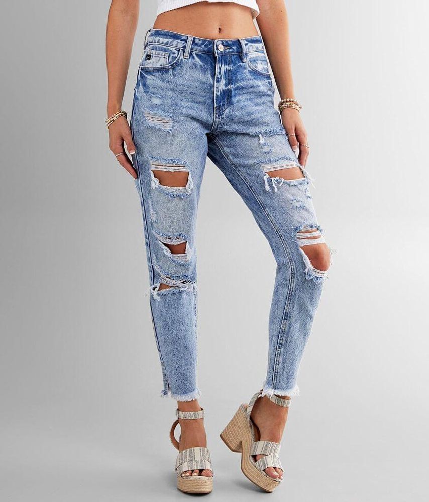 Kan Can High Rise Relaxed Taper Jean