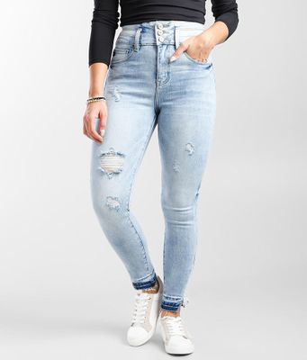 Kan Can Ultra High Rise Ankle Skinny Stretch Jean