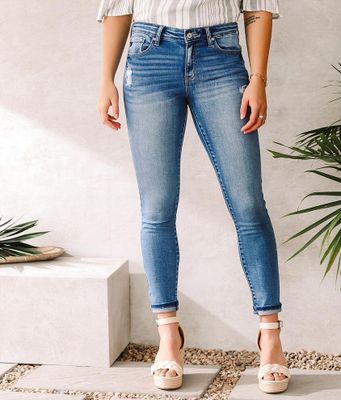 Kan Can Mid-Rise Super Skinny Stretch Jean