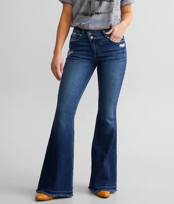 Kan Can Mid-Rise Flare Stretch Jean