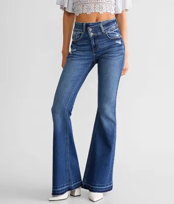 Kan Can Mid-Rise Flare Stretch Jean