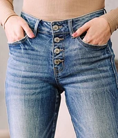 Mid-Rise Flare Stretch Jean