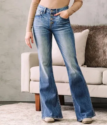 Mid-Rise Flare Stretch Jean