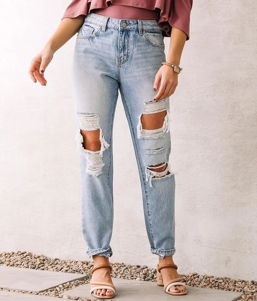 Kan Can Signature High Rise Relaxed Ankle Jean