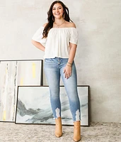 Kurvy Mid-Rise Ankle Skinny Jean