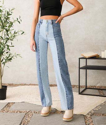 Kan Can Signature High Rise Straight Stretch Jean