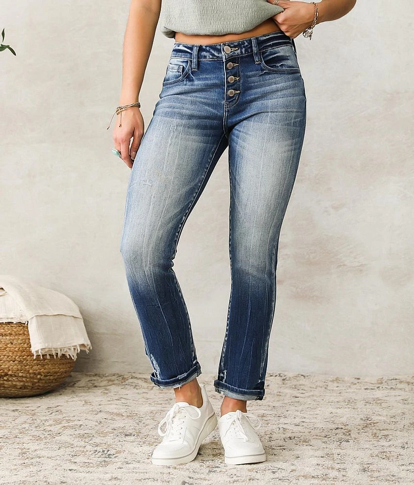 Mid-Rise Ankle Straight Jean