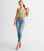 Mid-Rise Ankle Skinny Stretch Jean